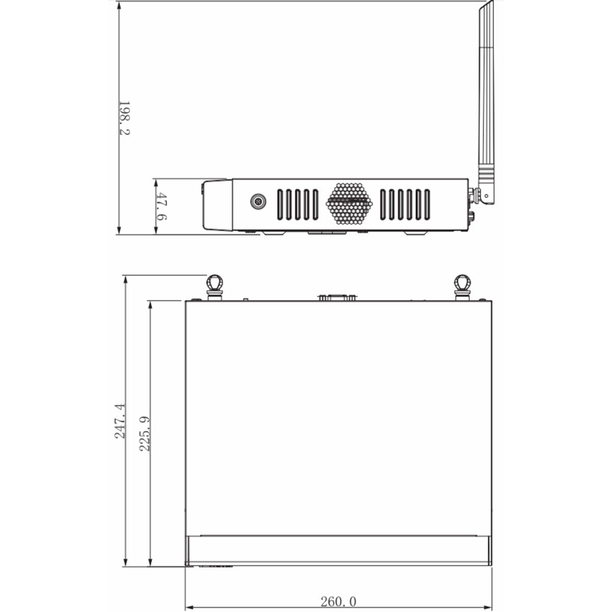 GOLIATH 4 Kanal NVR WiFi IP Rekorder | 4K | 4x bis 2 MP | WPS | H.265+ | Mobile App | WiFi Serie