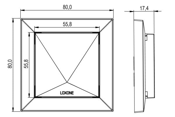 Loxone Raumklima Sensor Air (Temperatur, Feuchte)